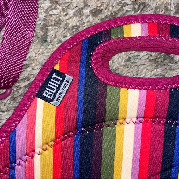 Built NY gourmet to go lunch striped tote bag - Picture 3 of 10